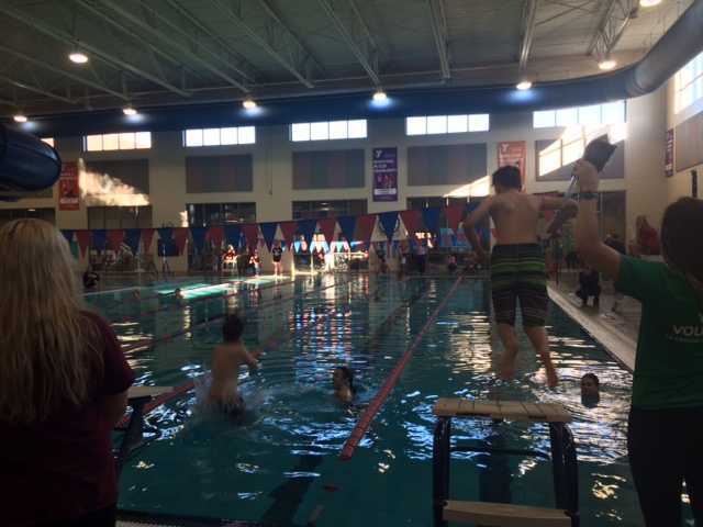Jeff jumping off block