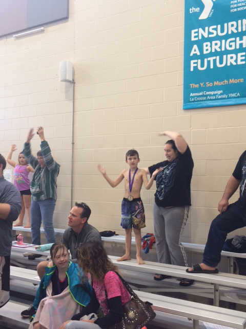 Participant doing the YMCA Dance